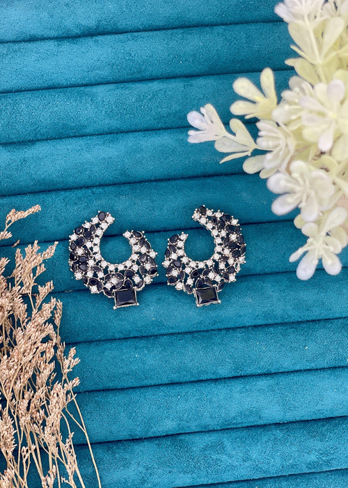 Shop the Serene Cluster Hoop Earrings from Zarosh Jewel
