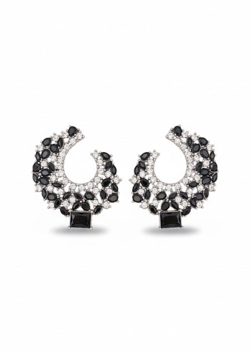 Shop the Serene Cluster Hoop Earrings from Zarosh Jewel