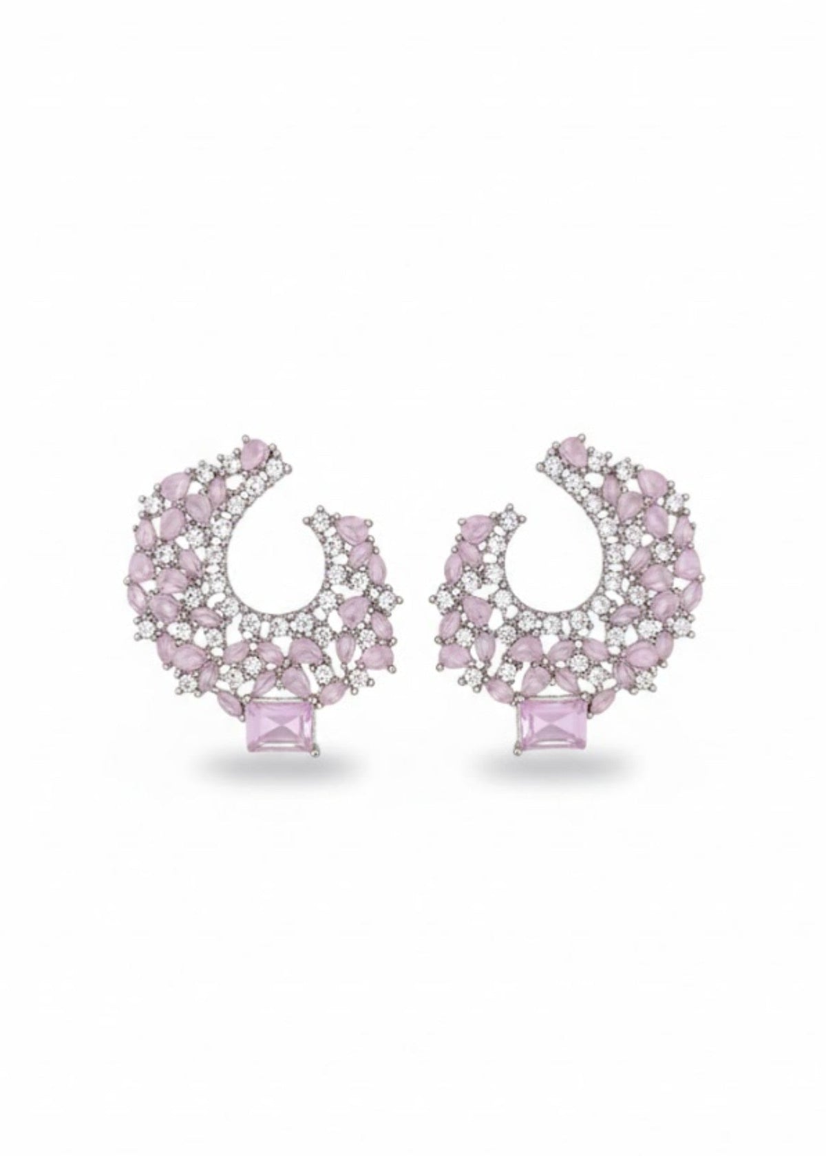 Shop the Serene Cluster Hoop Earrings from Zarosh Jewel