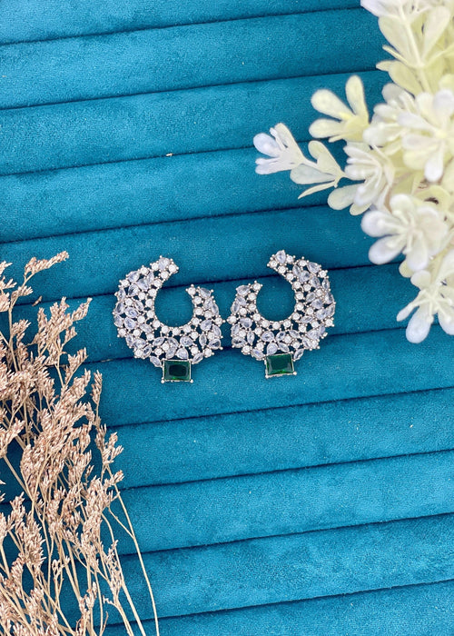 Shop the Serene Cluster Hoop Earrings from Zarosh Jewel