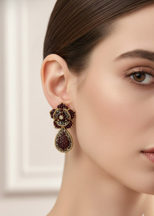 Shop the Shaandaar Pave Jhumkay from Zarosh Jewel