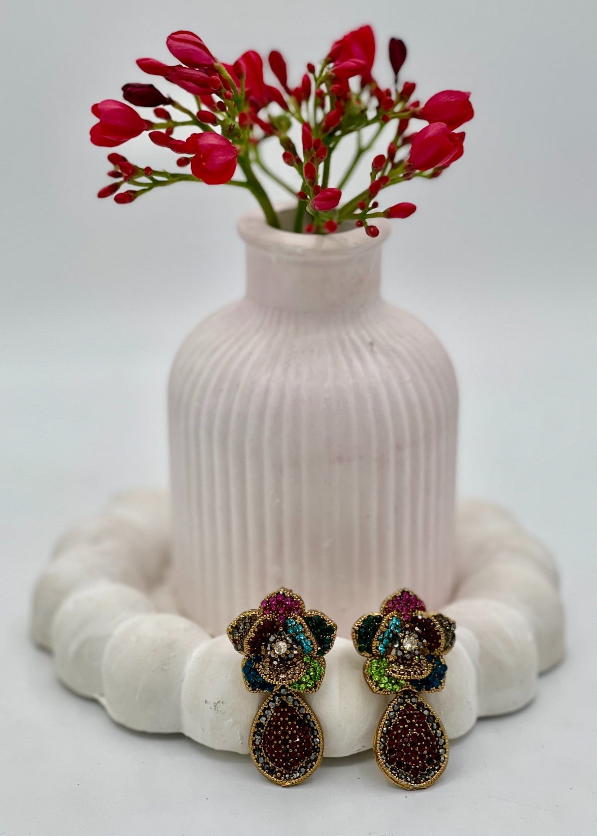 Shop the Shaandaar Pave Jhumkay from Zarosh Jewel