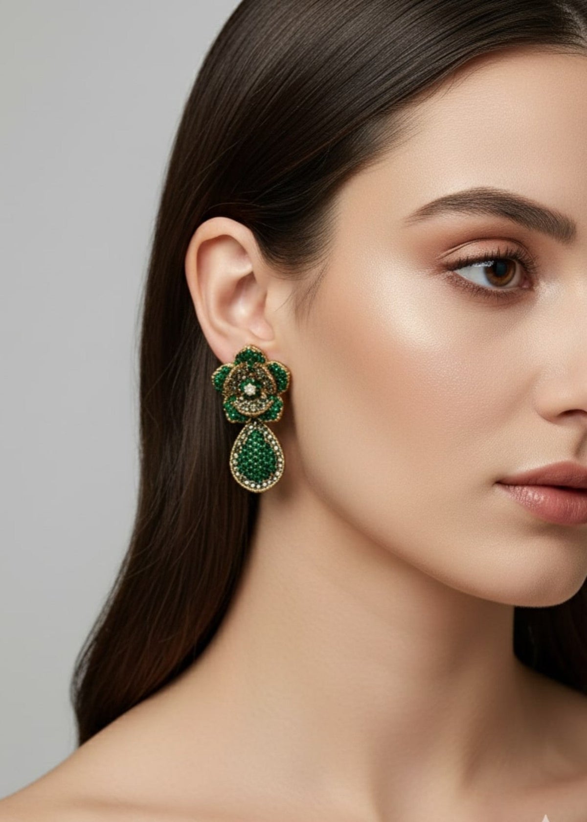Shop the Shaandaar Pave Jhumkay from Zarosh Jewel