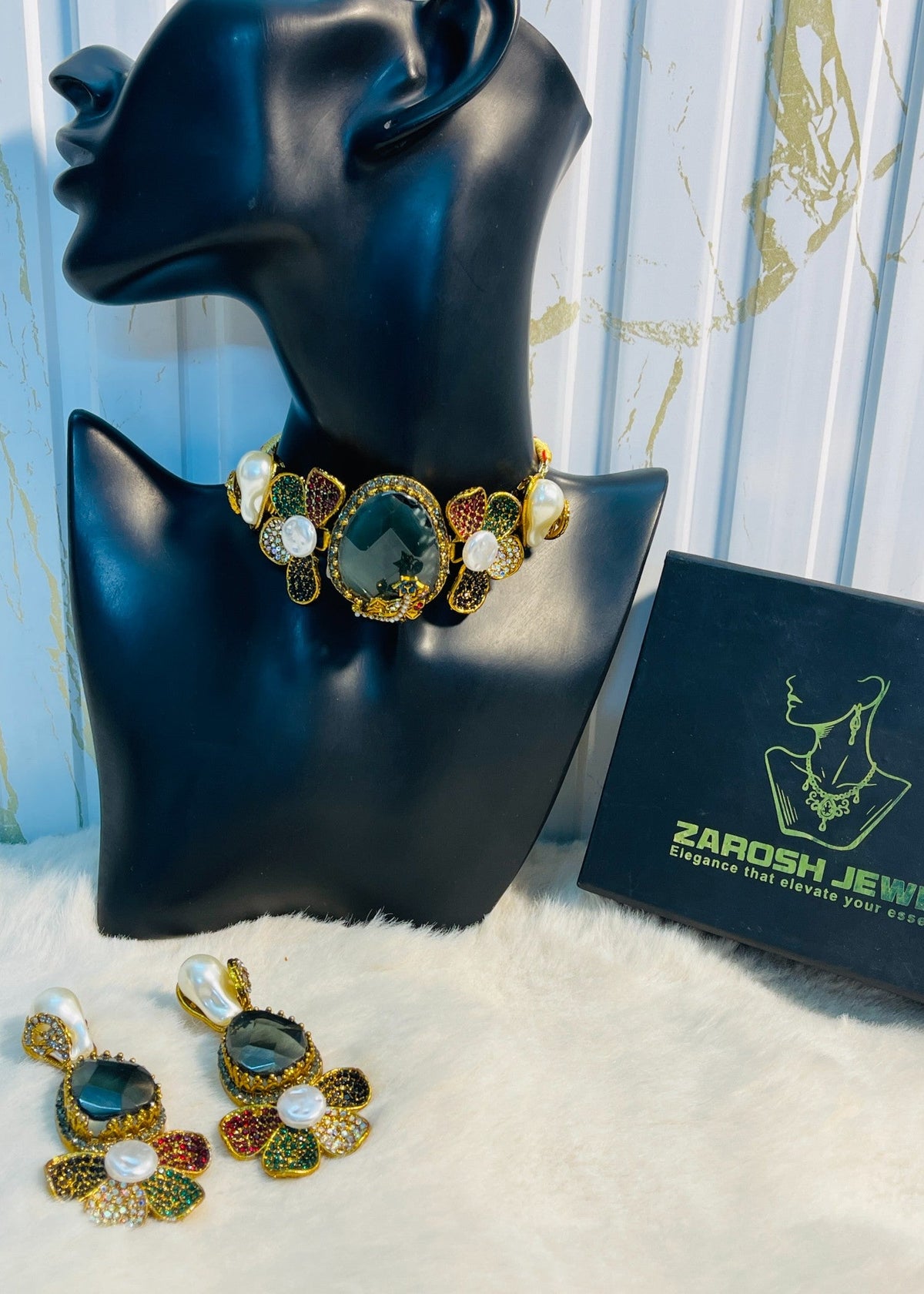 Shop the Shabana Choker Set from Zarosh Jewel