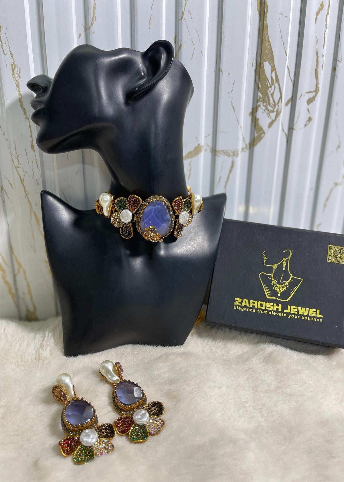 Shop the Shabana Choker Set from Zarosh Jewel
