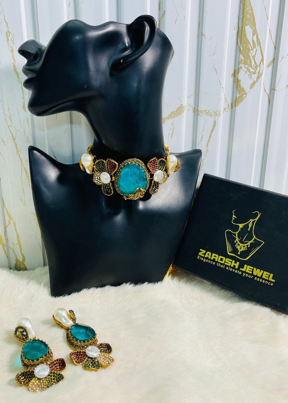 Shop the Shabana Choker Set from Zarosh Jewel