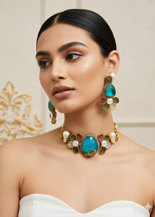 Shop the Shabana Choker Set from Zarosh Jewel
