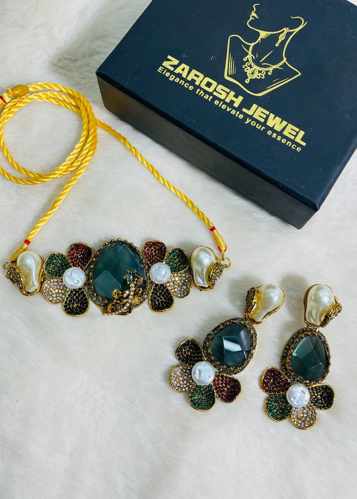 Shop the Shabana Choker Set from Zarosh Jewel