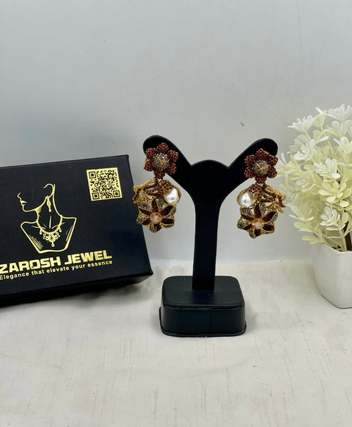 Shop the Shabnum Pearl Earrings from Zarosh Jewel