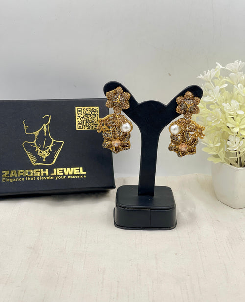 Shop the Shabnum Pearl Earrings from Zarosh Jewel