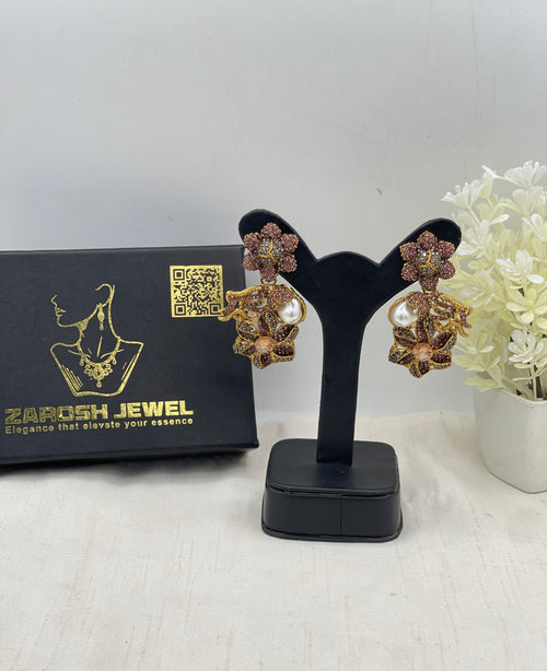 Shop the Shabnum Pearl Earrings from Zarosh Jewel