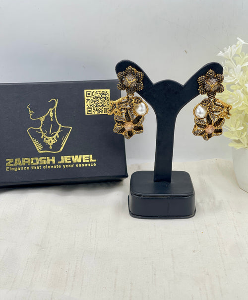 Shop the Shabnum Pearl Earrings from Zarosh Jewel