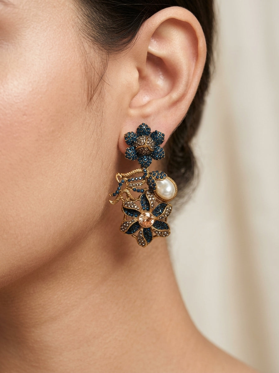 Shop the Shabnum Pearl Earrings from Zarosh Jewel