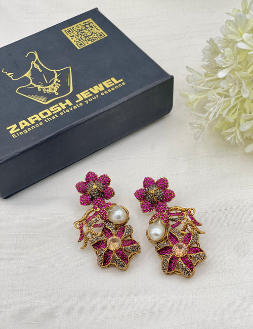 Shop the Shabnum Pearl Earrings from Zarosh Jewel