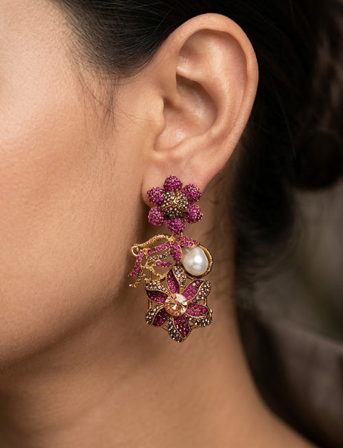 Shop the Shabnum Pearl Earrings from Zarosh Jewel