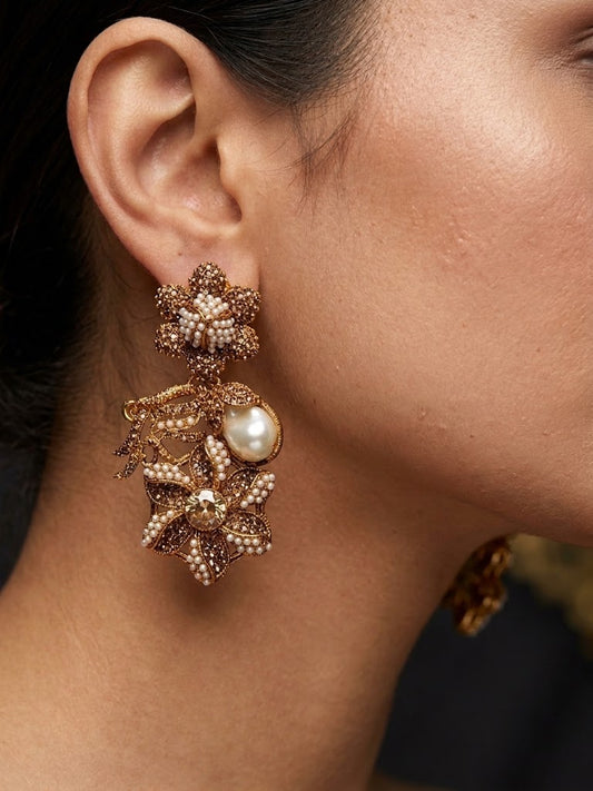 Shop the Shabnum Pearl Earrings from Zarosh Jewel