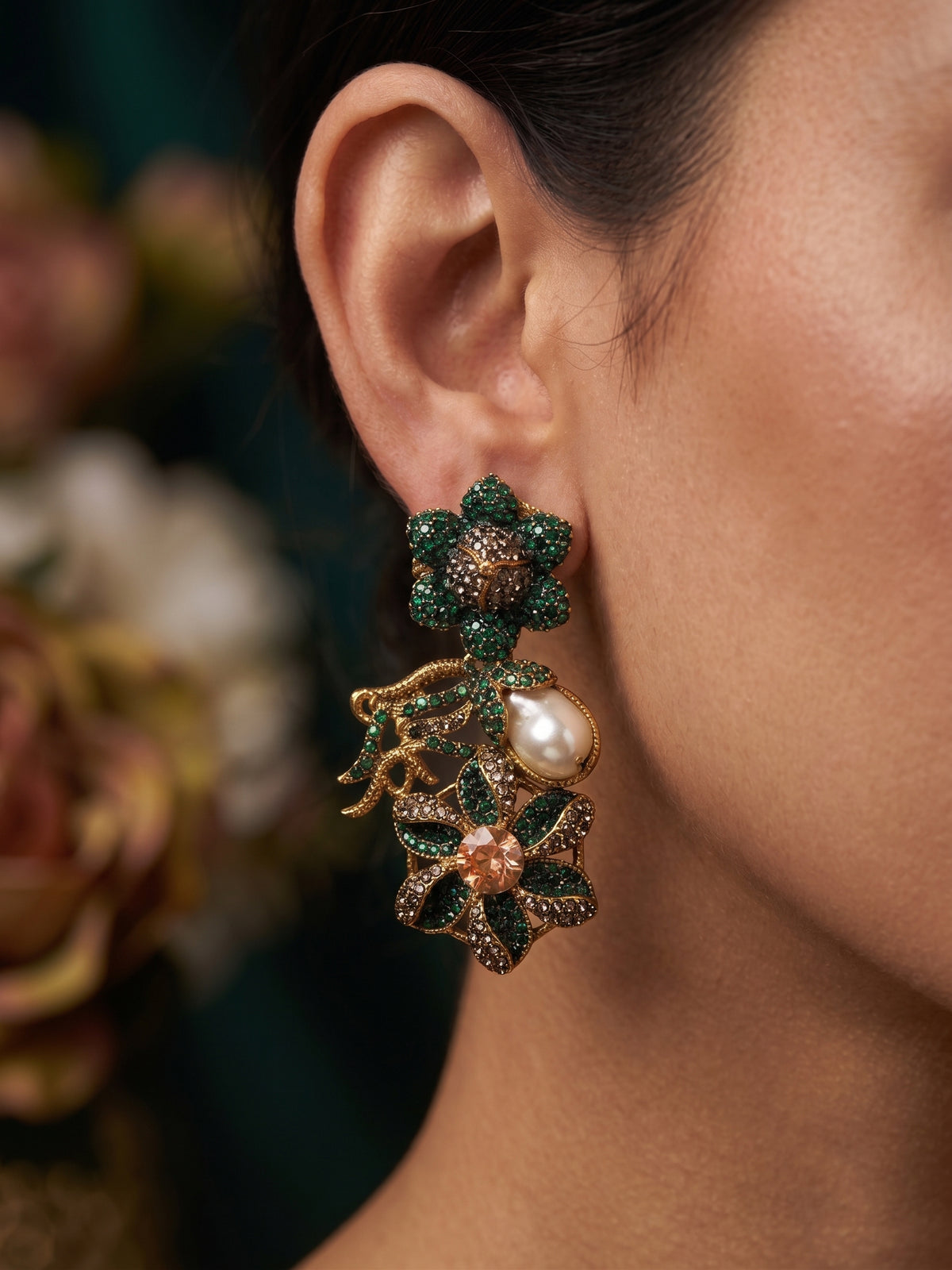 Shop the Shabnum Pearl Earrings from Zarosh Jewel