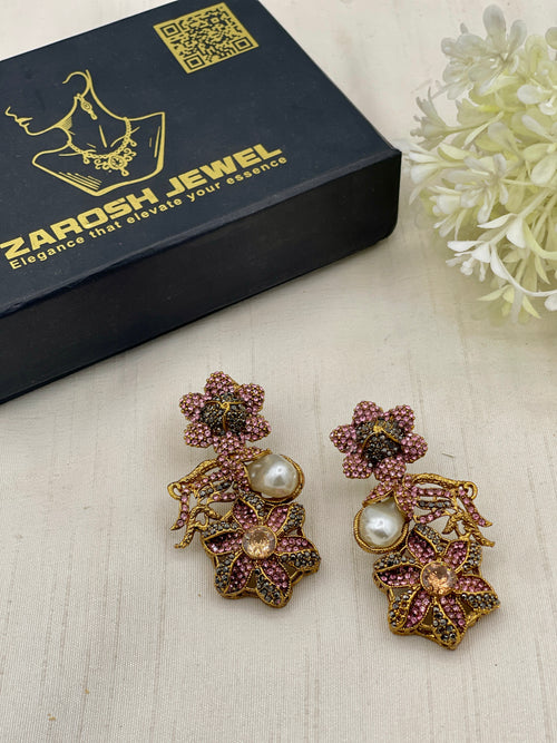 Shop the Shabnum Pearl Earrings from Zarosh Jewel