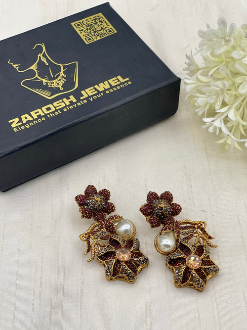Shop the Shabnum Pearl Earrings from Zarosh Jewel