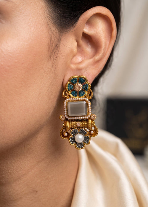 Shop the Shahi Gul Earrings from Zarosh Jewel