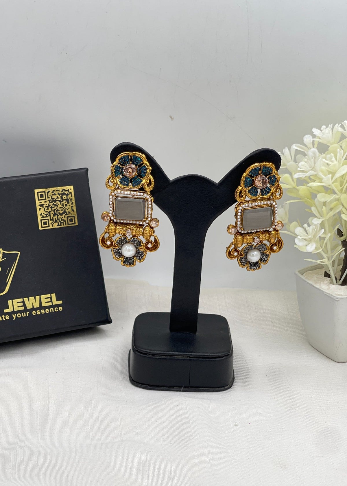 Shop the Shahi Gul Earrings from Zarosh Jewel