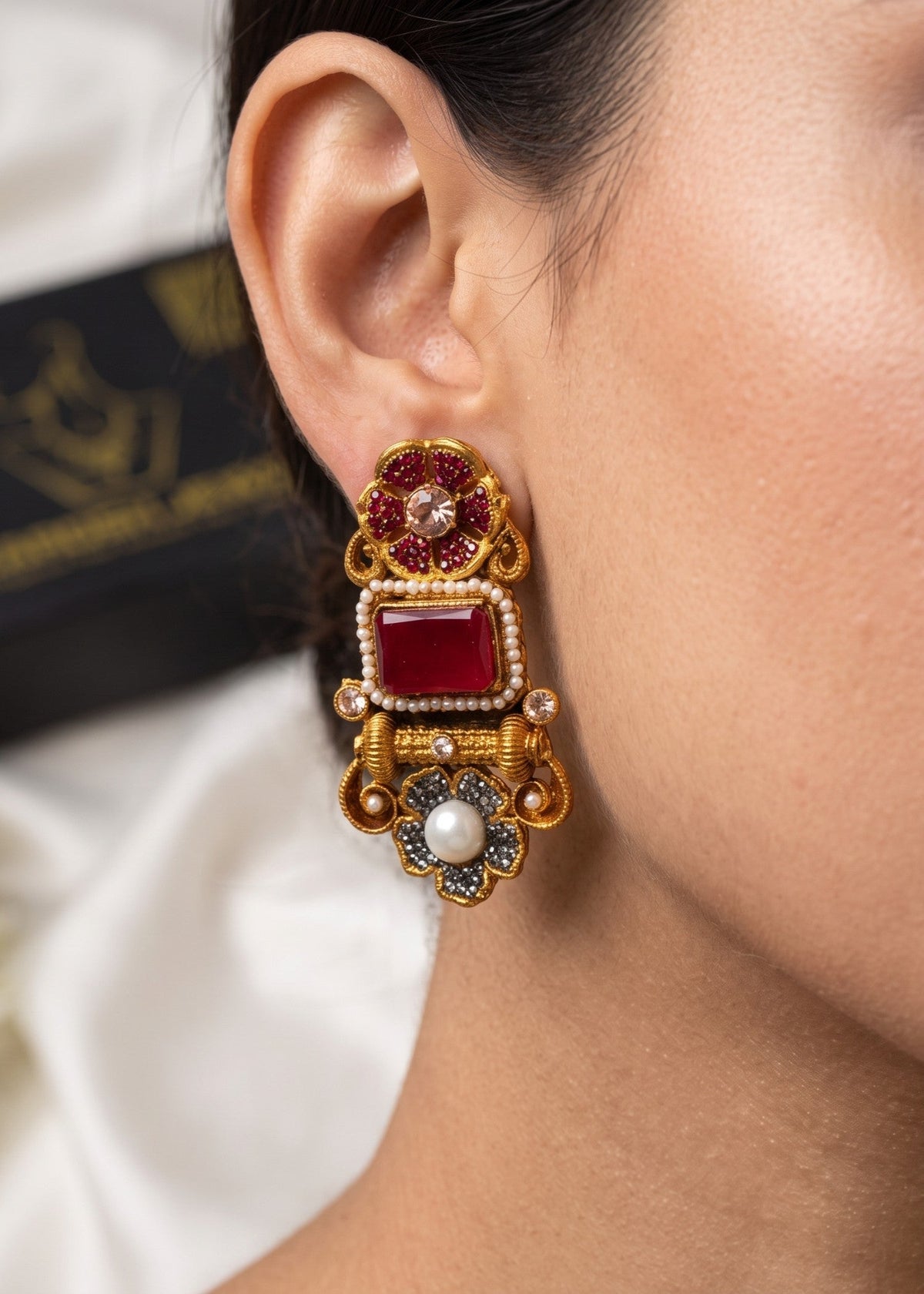Shop the Shahi Gul Earrings from Zarosh Jewel