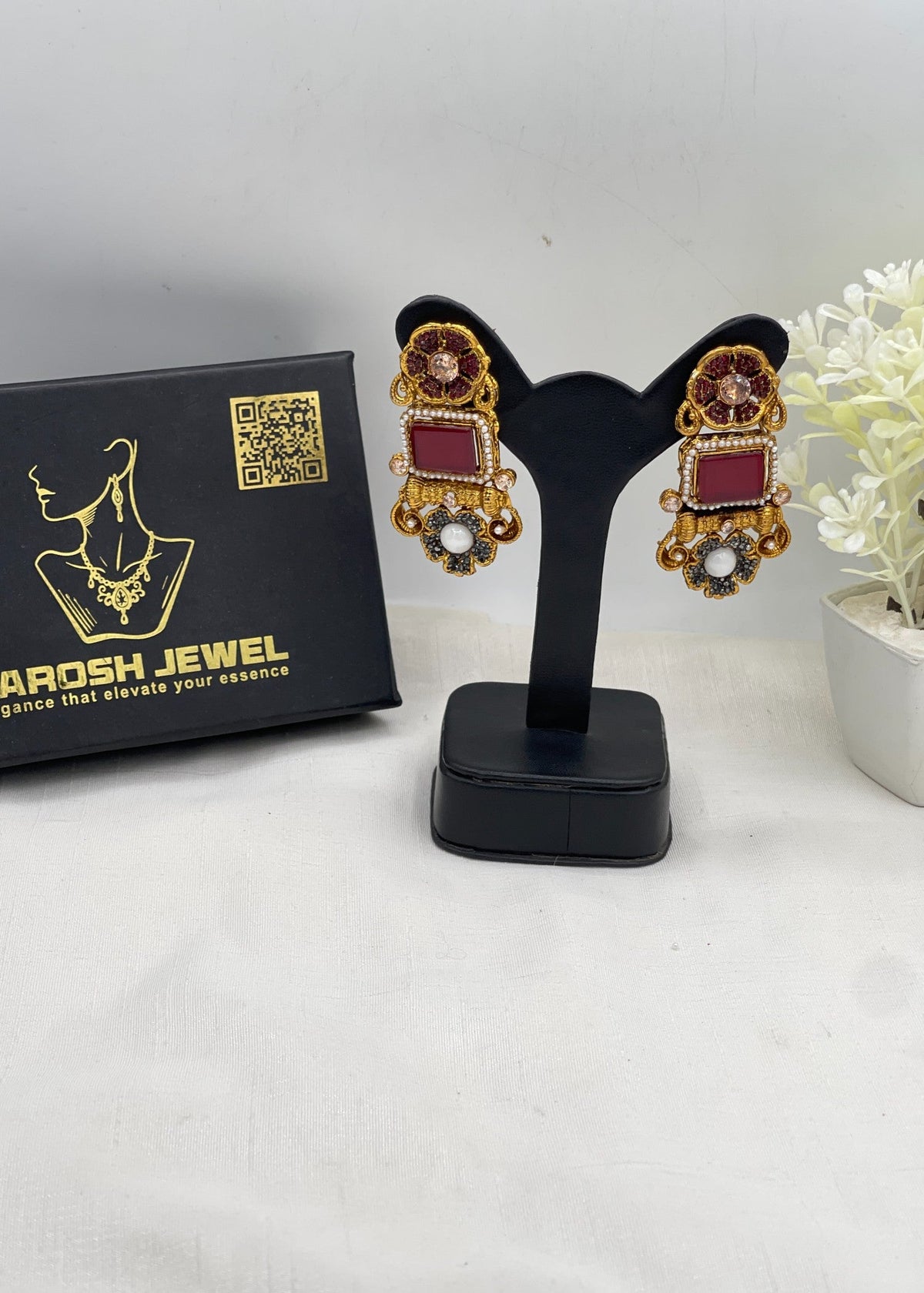 Shop the Shahi Gul Earrings from Zarosh Jewel