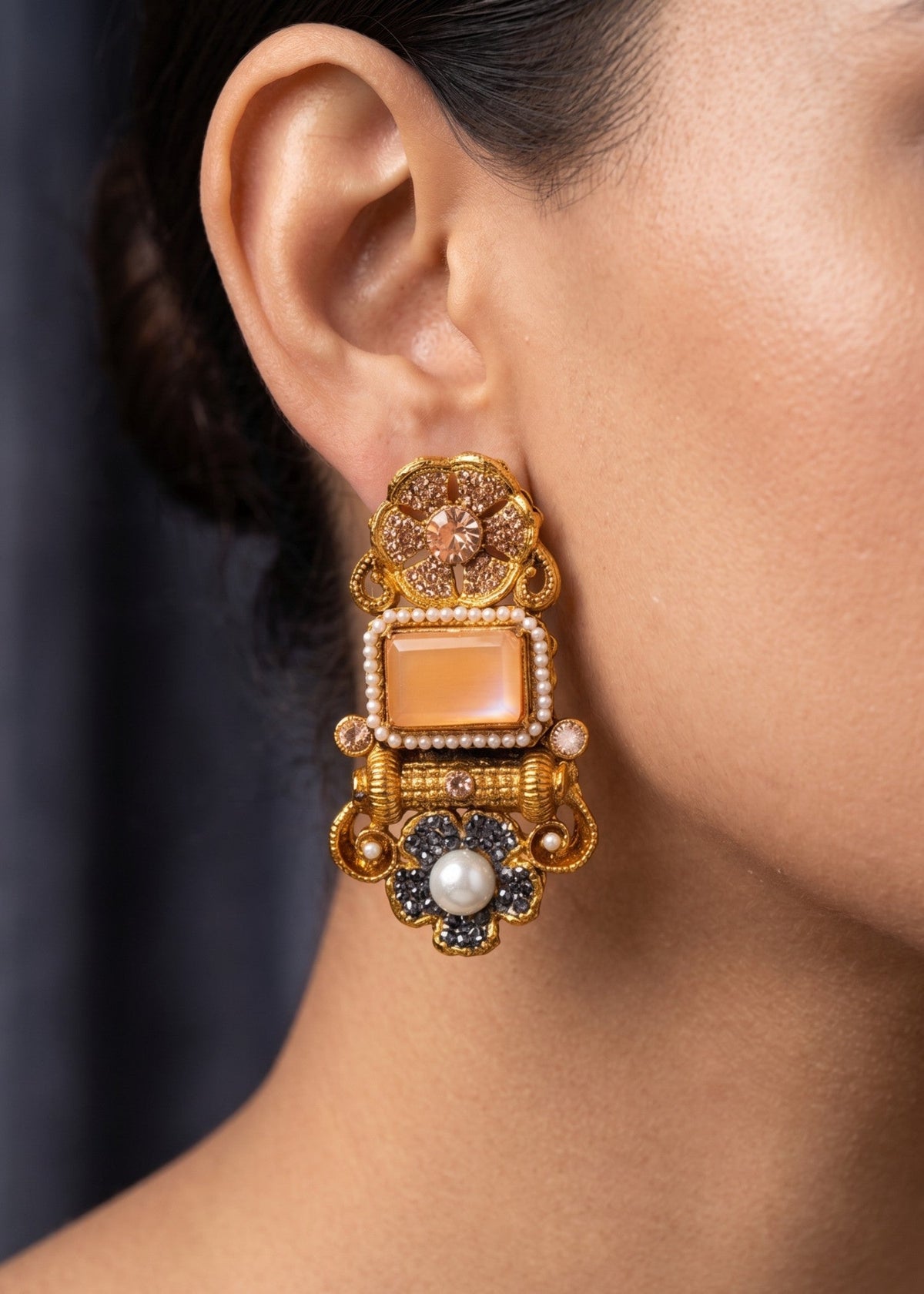 Shop the Shahi Gul Earrings from Zarosh Jewel