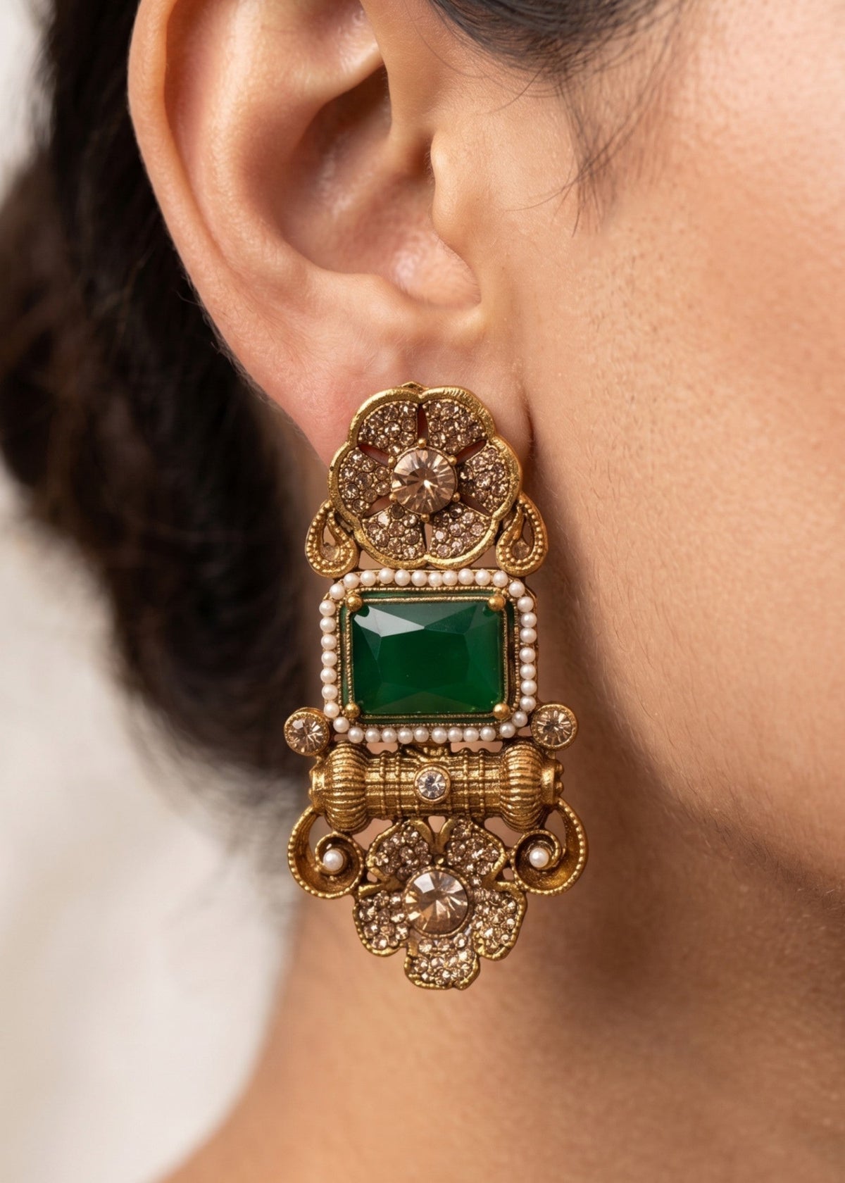 Shop the Shahi Gul Earrings from Zarosh Jewel