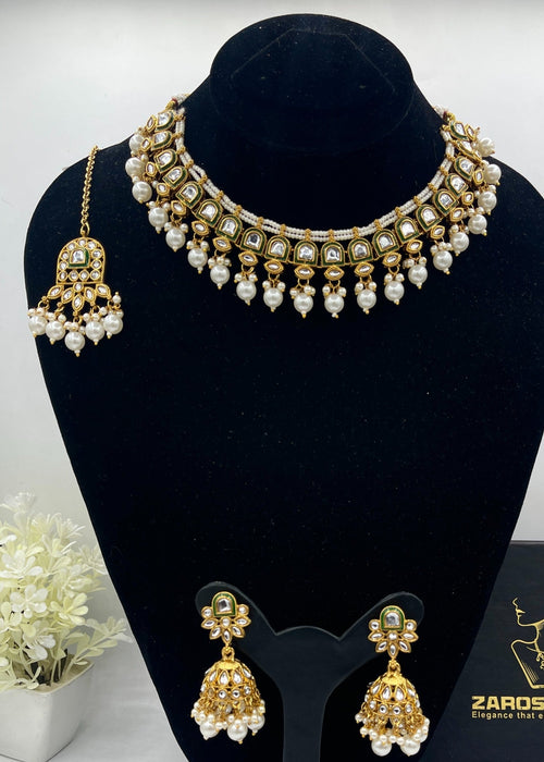 Shop the Shahi Kundan Necklace Set from Zarosh Jewel