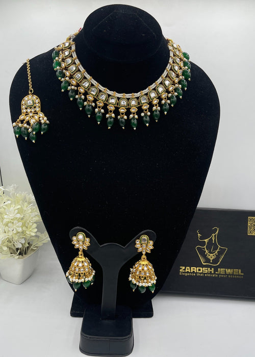 Shop the Shahi Kundan Necklace Set from Zarosh Jewel