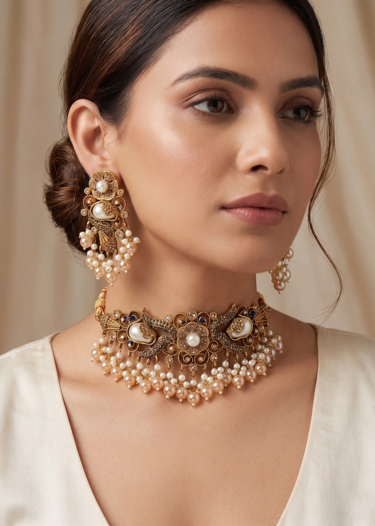 Shop the Shaista Choker set from Zarosh Jewel