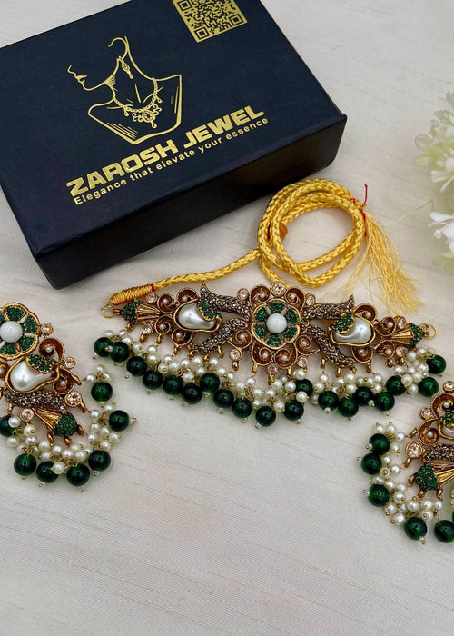 Shop the Shaista Choker set from Zarosh Jewel