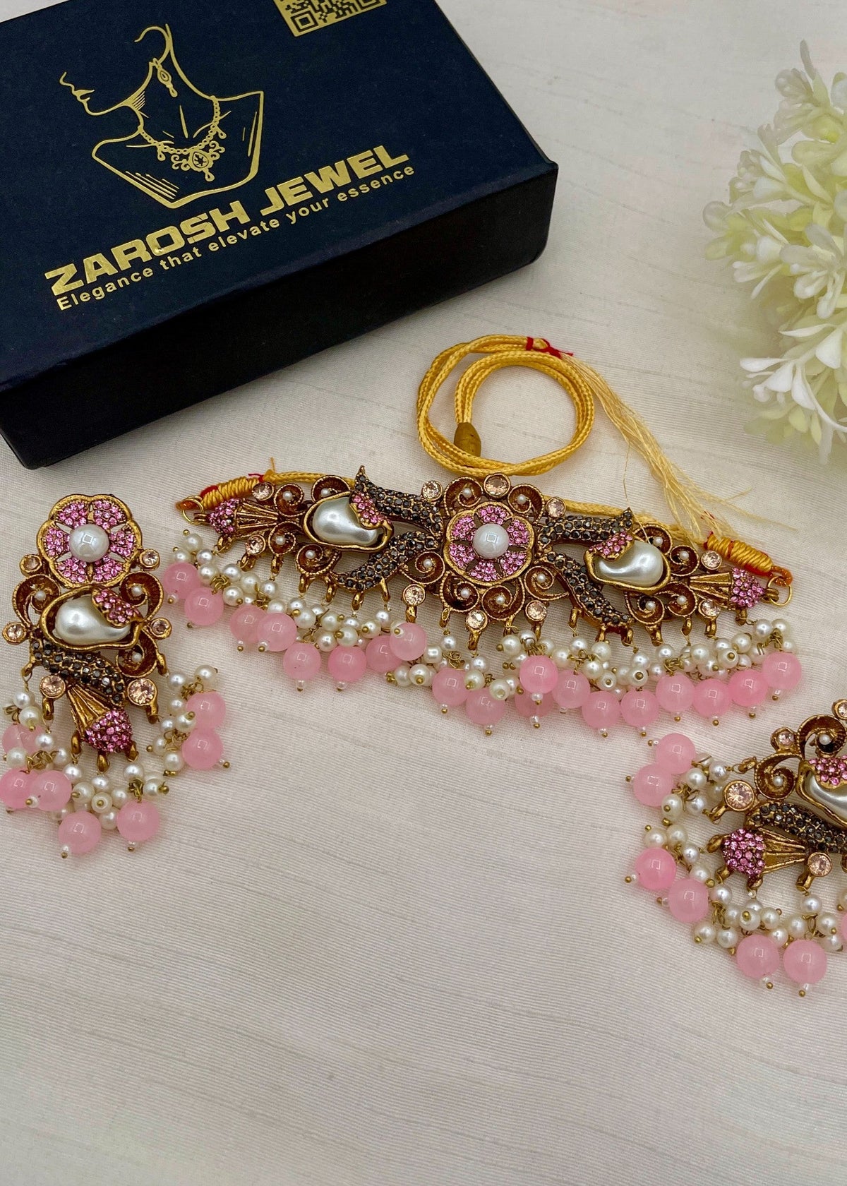 Shop the Shaista Choker set from Zarosh Jewel