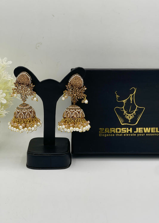 Shop the Shehzadi Jhumkay from Zarosh Jewel