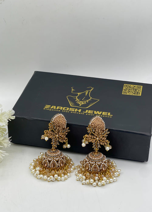 Shop the Shehzadi Jhumkay from Zarosh Jewel
