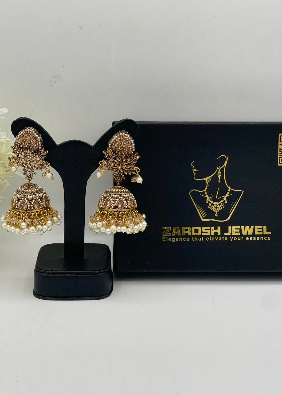 Shop the Shehzadi Jhumkay from Zarosh Jewel