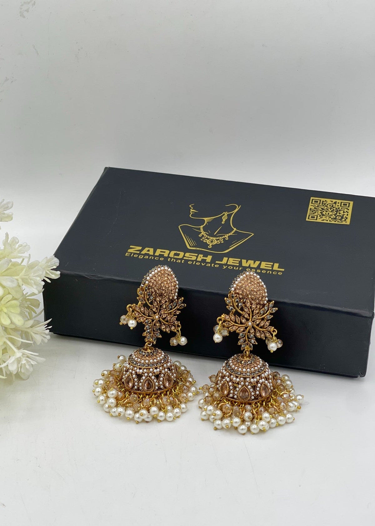 Shop the Shehzadi Jhumkay from Zarosh Jewel