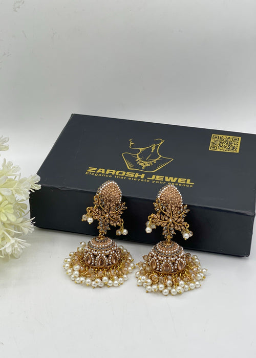 Shop the Shehzadi Jhumkay from Zarosh Jewel