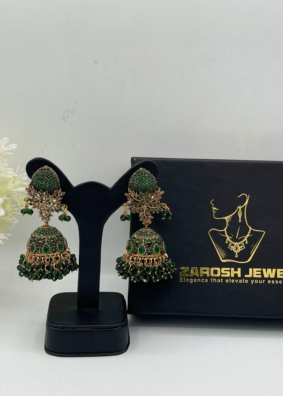 Shop the Shehzadi Jhumkay from Zarosh Jewel