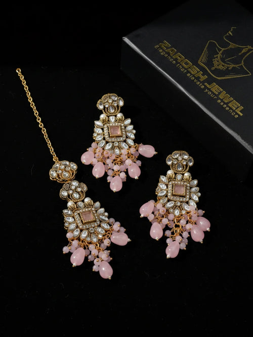 Shehzadi Kundan Earring & Tikka