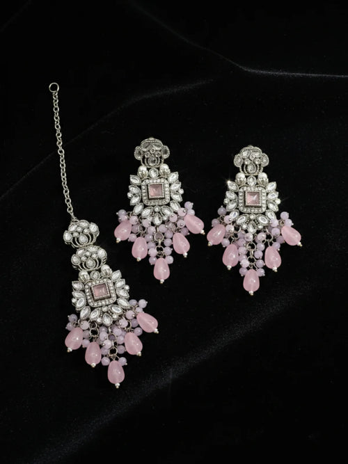 Shehzadi Kundan Earring & Tikka