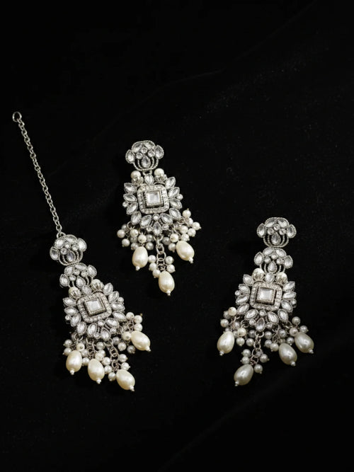 Shehzadi Kundan Earring & Tikka