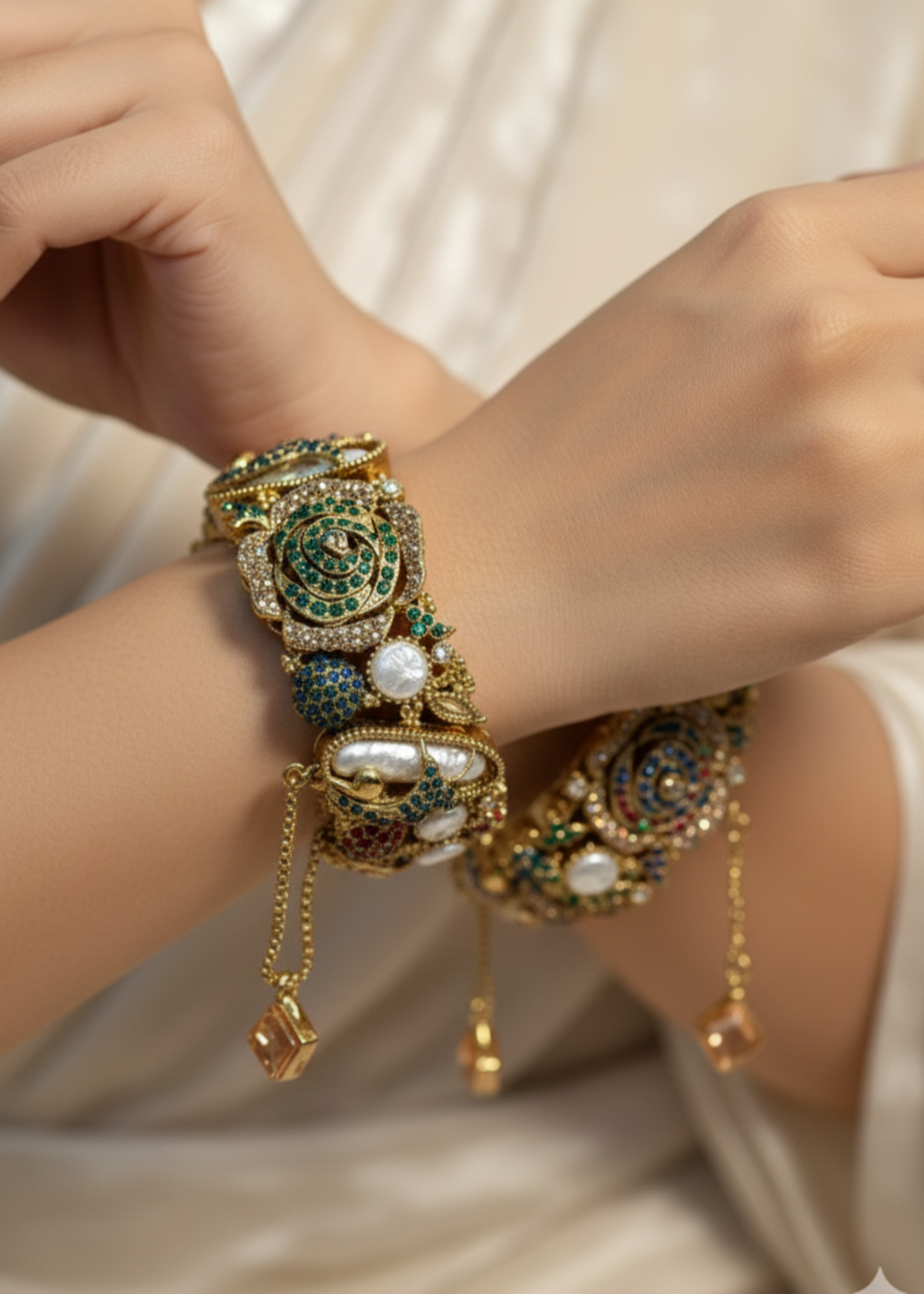 Shehzadi Openable Bangles by Zarosh Jewel