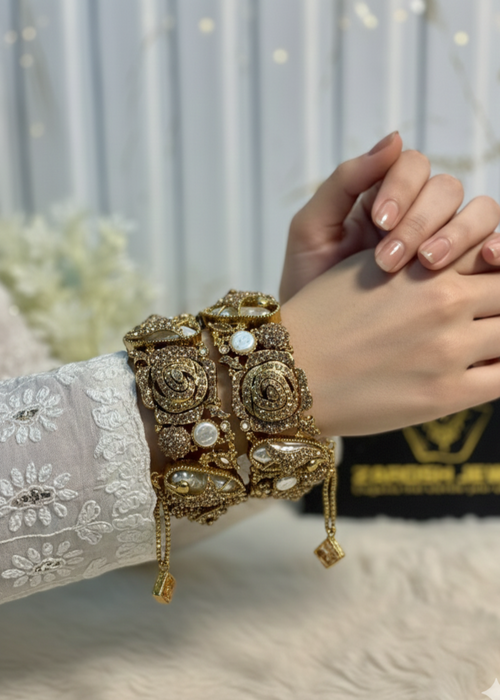Shop the Shehzadi Openable Bangles from Zarosh Jewel