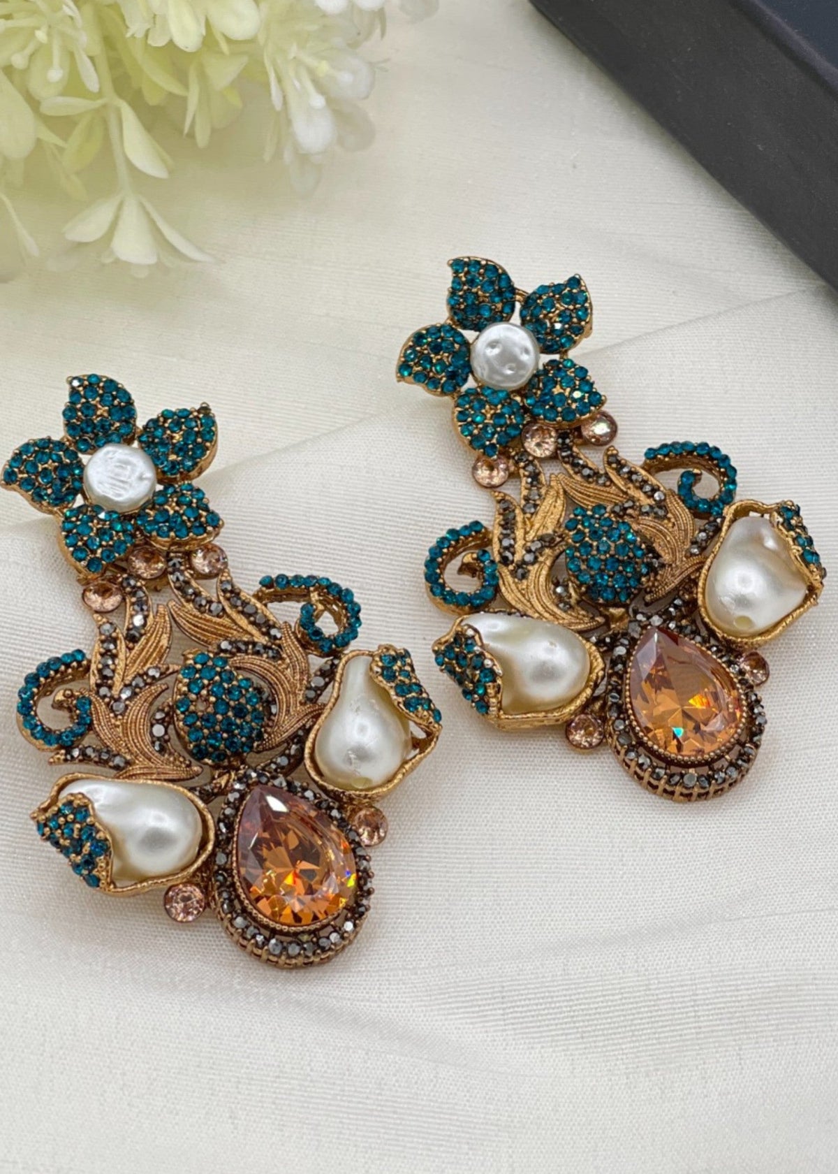 Shop the Shehzadi Rose Chandbali from Zarosh Jewel