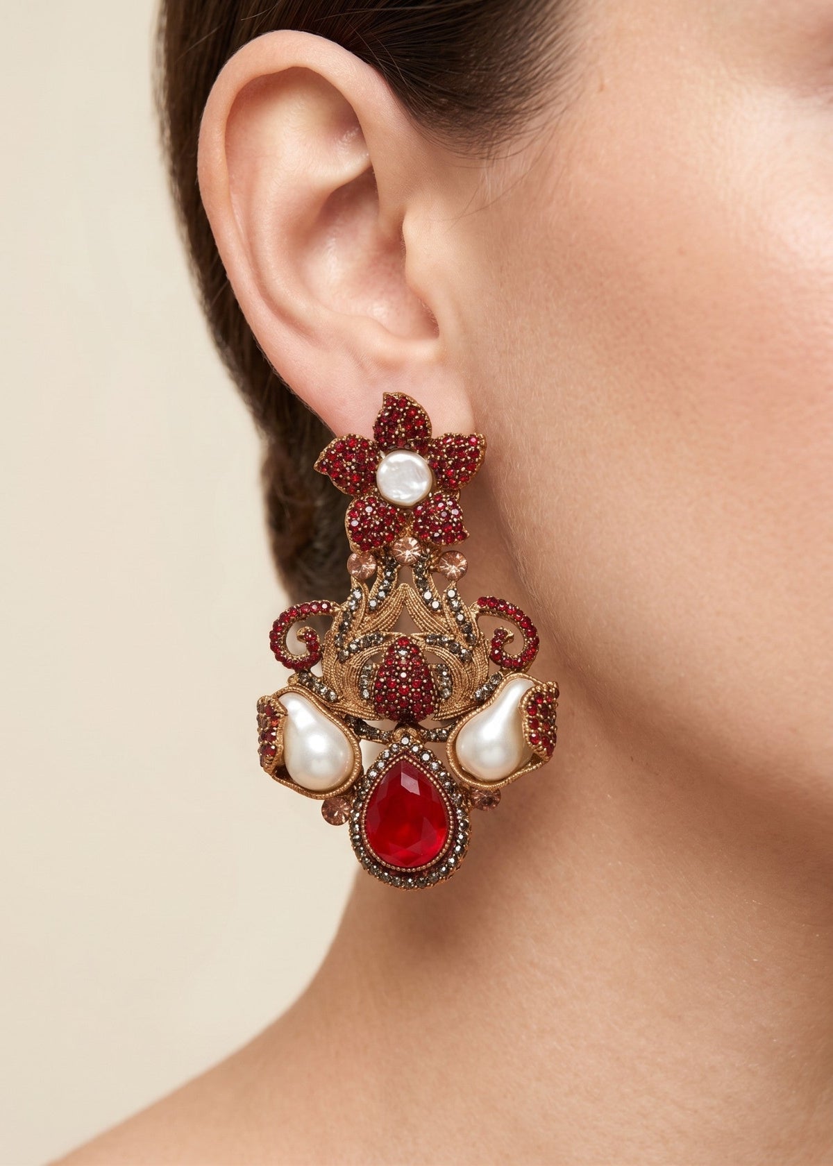 Shop the Shehzadi Rose Chandbali from Zarosh Jewel
