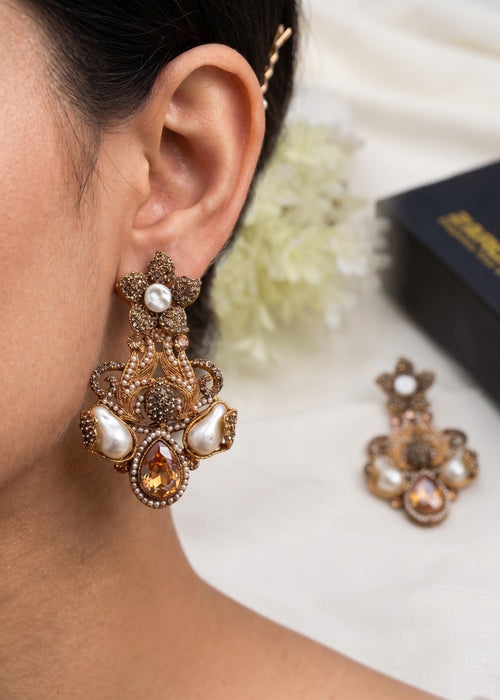 Shop the Shehzadi Rose Chandbali from Zarosh Jewel