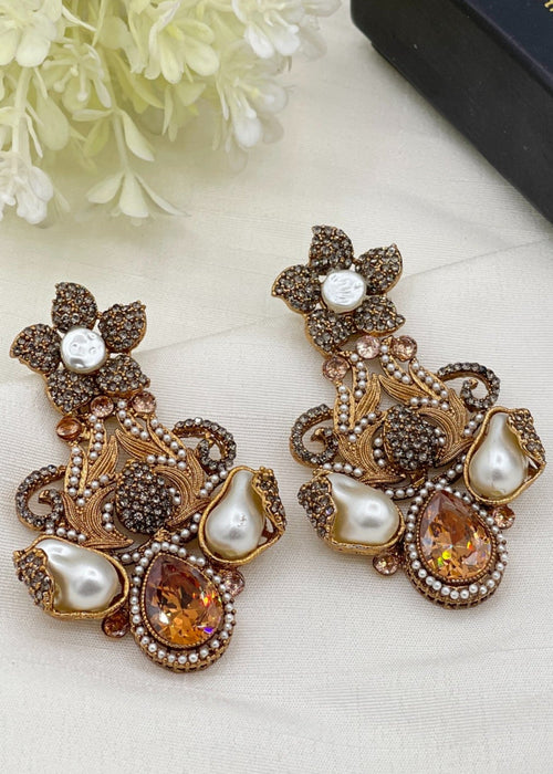 Shop the Shehzadi Rose Chandbali from Zarosh Jewel