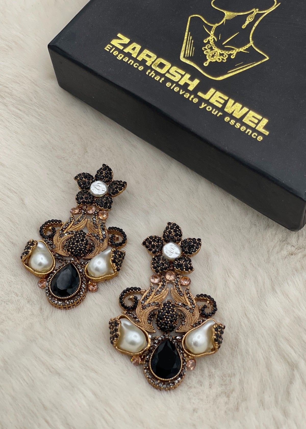 Shop the Shehzadi Rose Chandbali from Zarosh Jewel